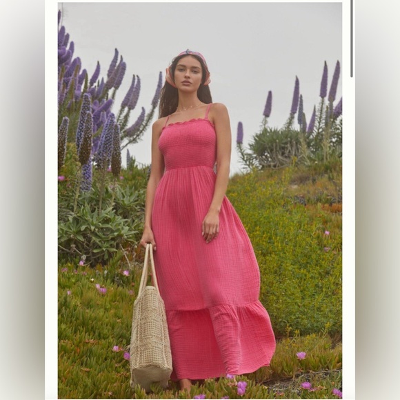 Anthropologie Dresses & Skirts - Anthropologie Marisol Smocked Maxi Dress Size Small